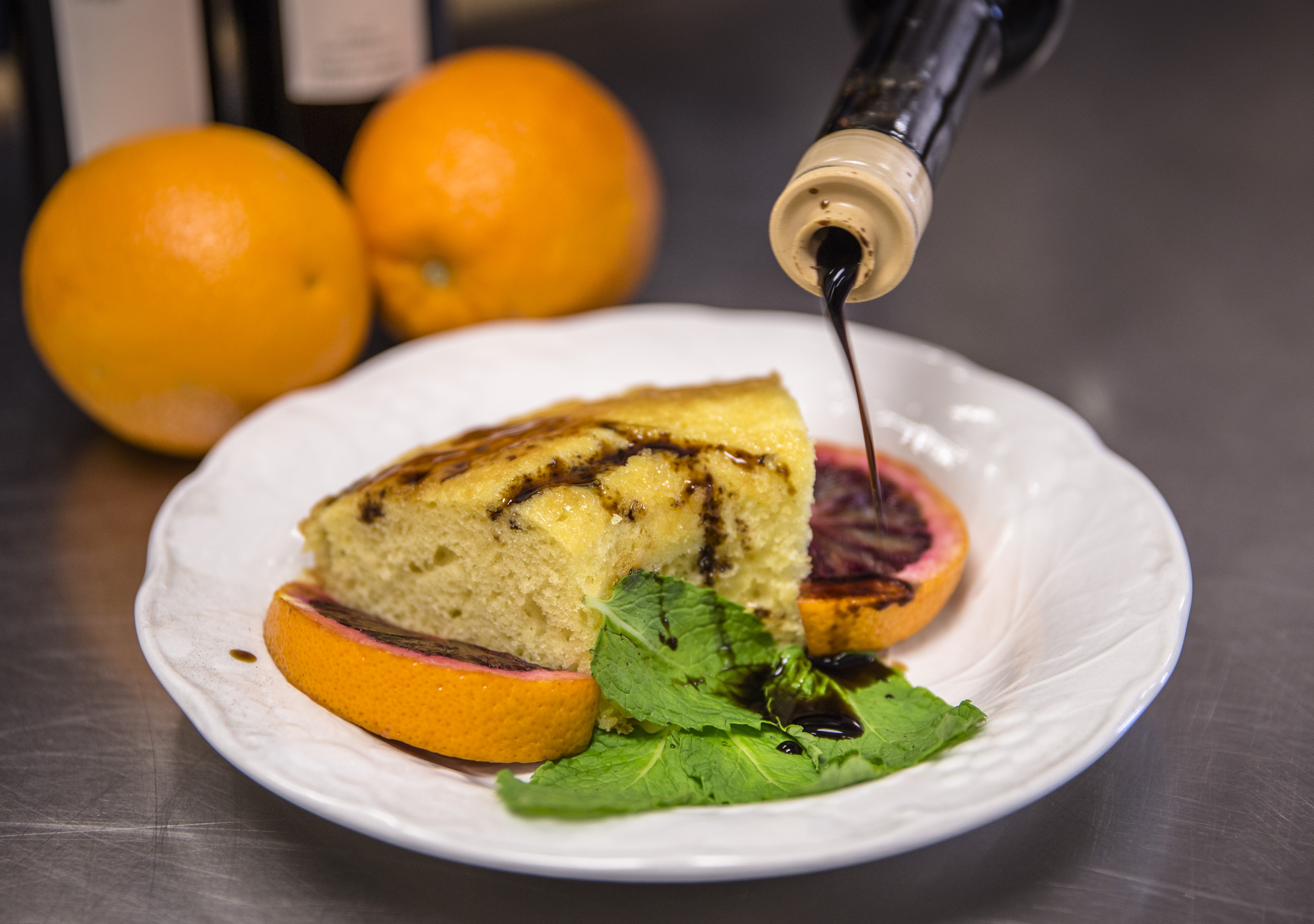 Blood orange olive oil cake from Chef Debbi Dubbs