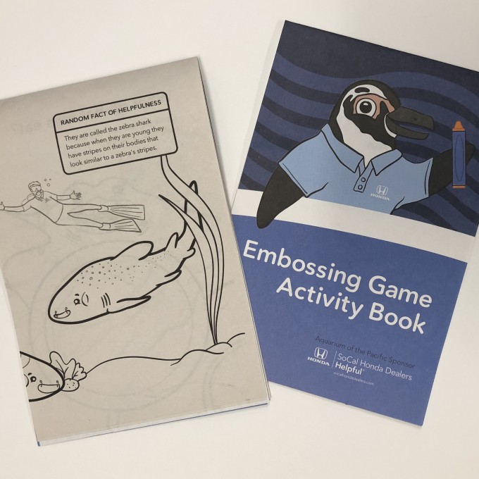 Embossing Game Activity Coloring Book