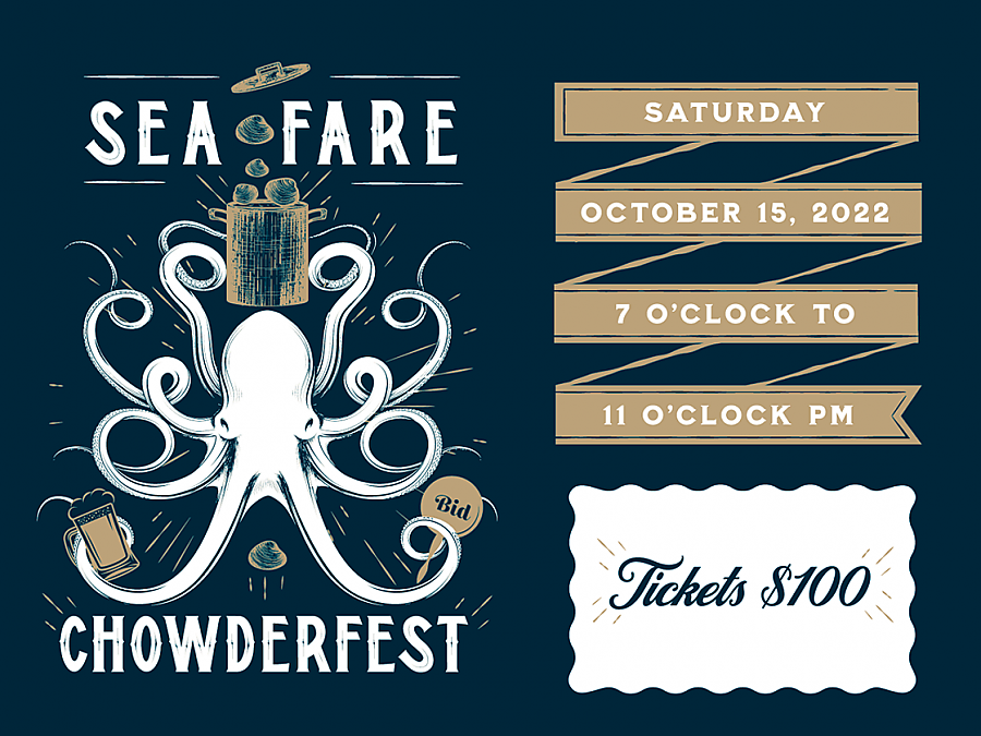 sea fare chowderfest 2022 logo
