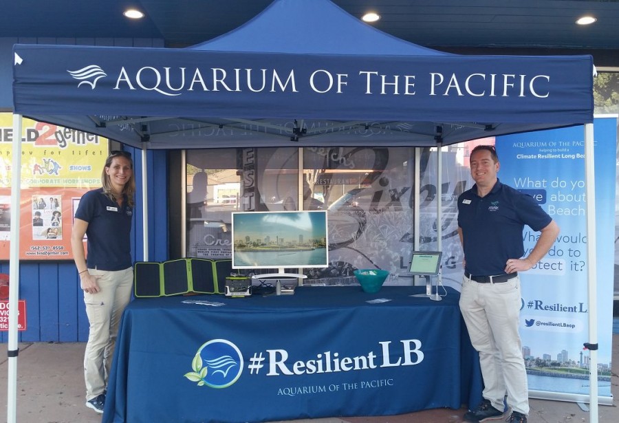 climate resilient Long Beach Aquarium booth