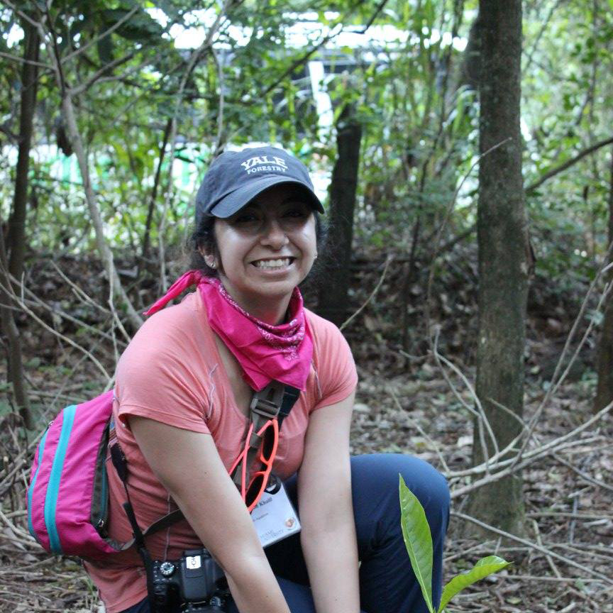 Kathayoon Khalil next to growing plant cropped