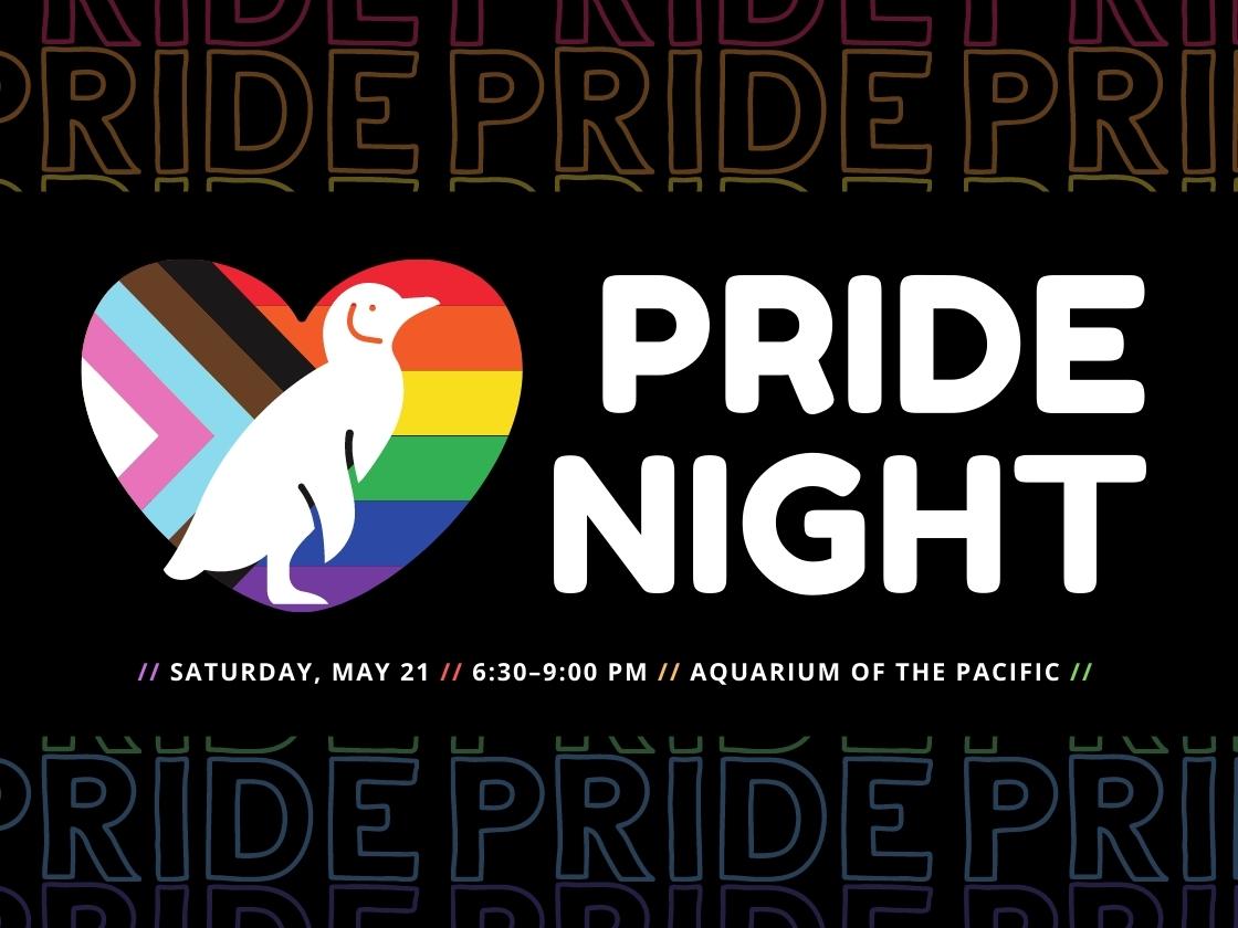 2022 pride night logo with penguin silhouette