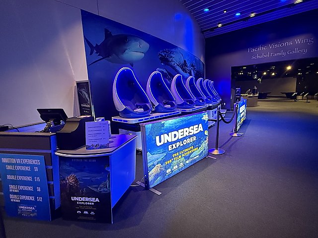 Undersea Explorer VR Experience in front of the Pacific Visions Wing