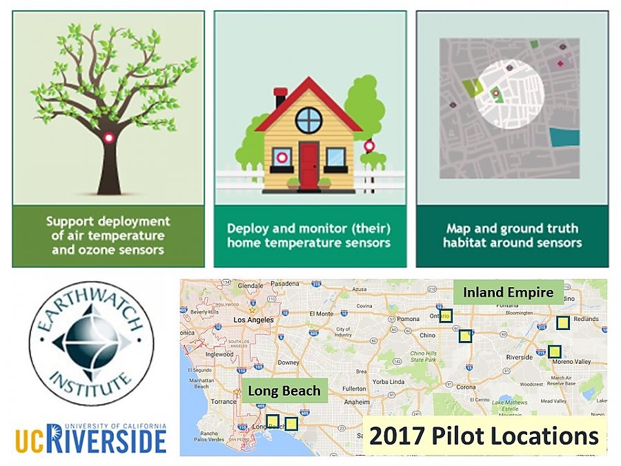 Graphic depicting 2017 pilot locations