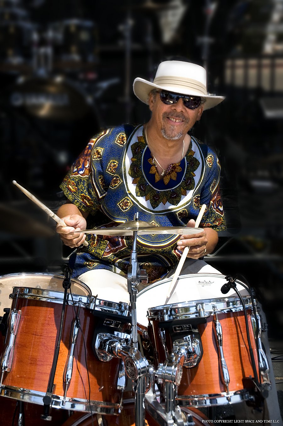 Man playing drums