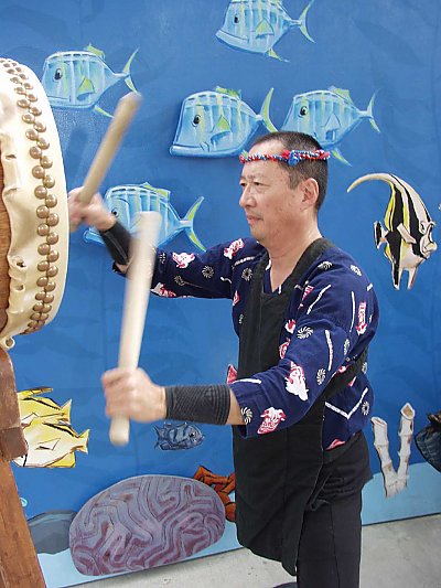 Japanese Taiko drummer