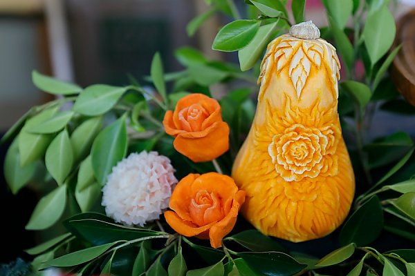 Thai fruit carving
