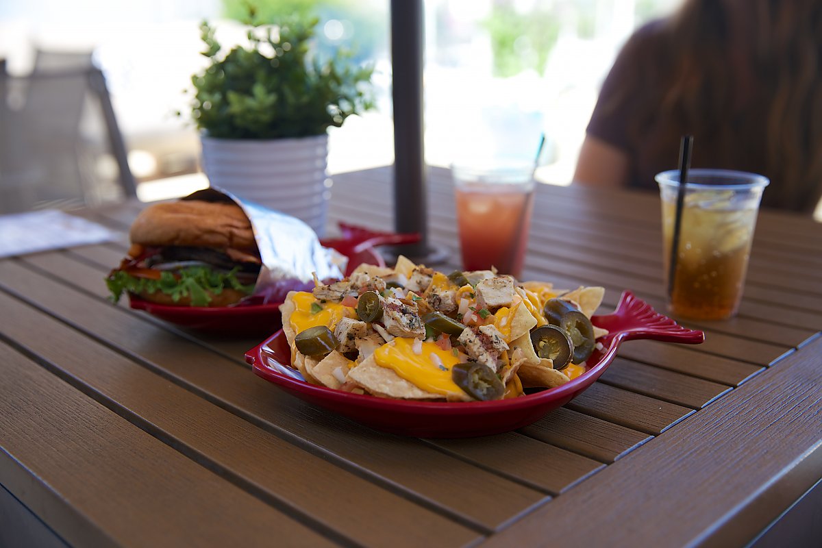 Sampling of food available at Summer Happy Hour on the Veranda