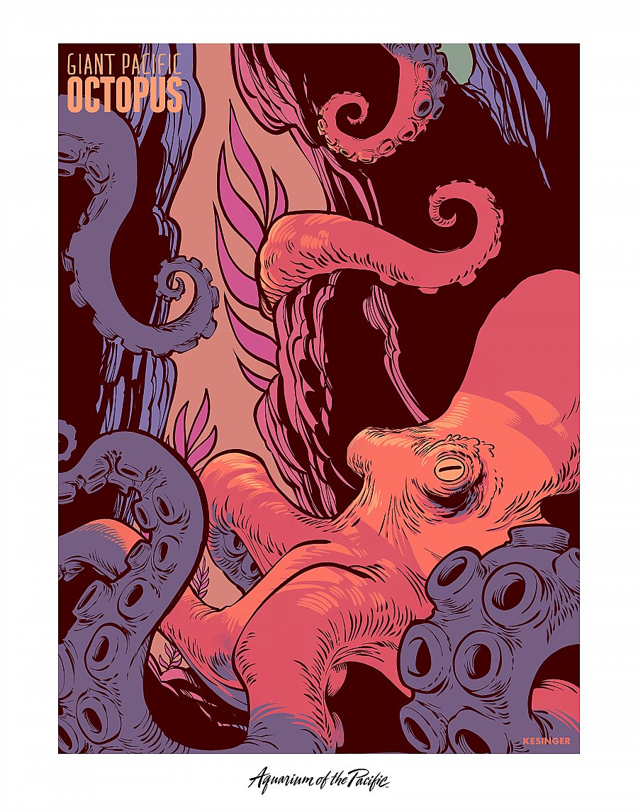 Brian Kesinger Octopus Poster