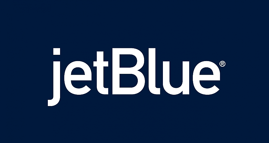Jet Blue Logo on blue