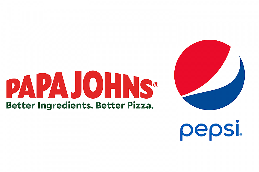 Papa Johns and Pepsi logos