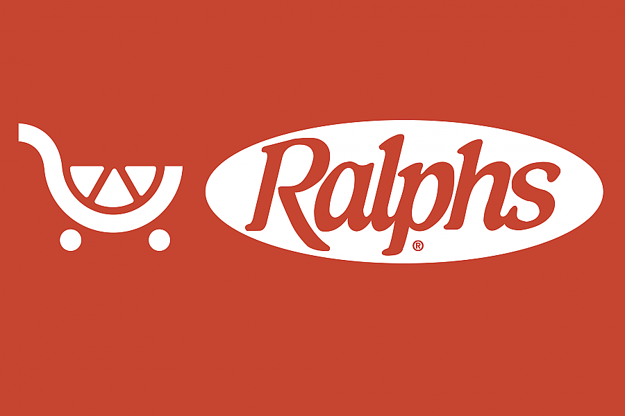 Ralphs logo on a field of red