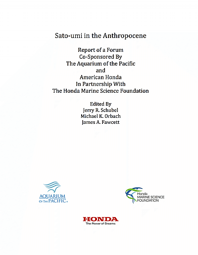 Sato-umi in the Anthropocene Cover