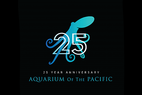 Aquarium of the Pacific 25th anniversary octopus logo