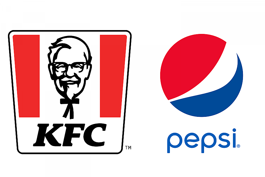 KFC and Pepsi logos