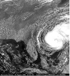 NASA image of hurricane
