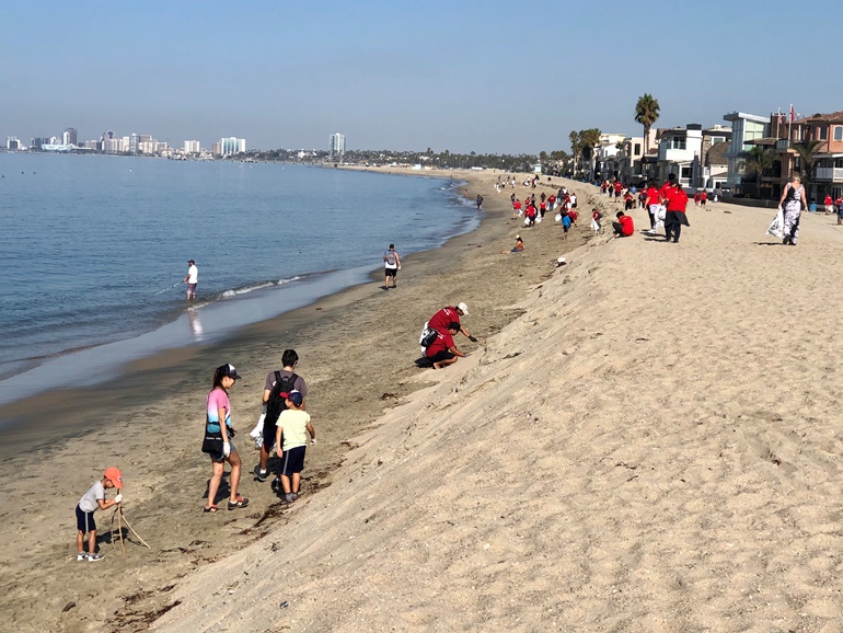 2019 California Coastal Clean-Up Day volunteers