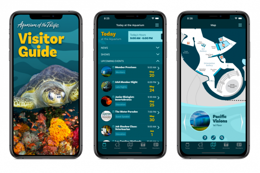 Visitor Guide App 2020 Screens 3-up